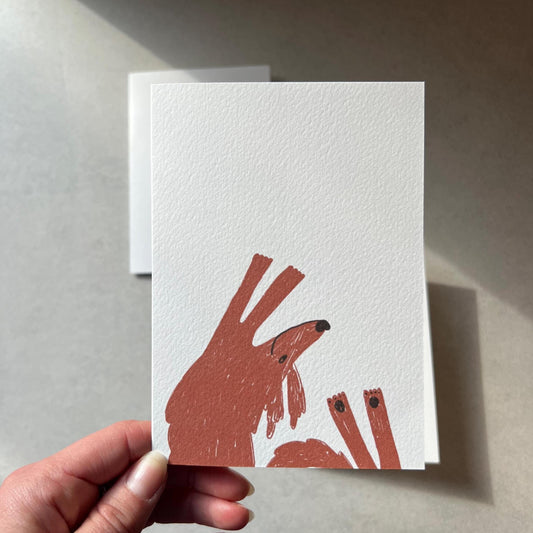 Happy Dog Greeting Card