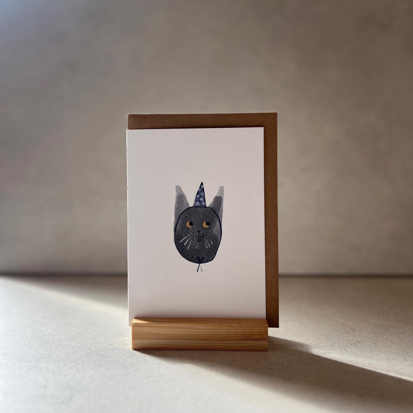 Funky Cat Birthday Greeting Card