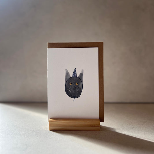 Funky Cat Birthday Greeting Card
