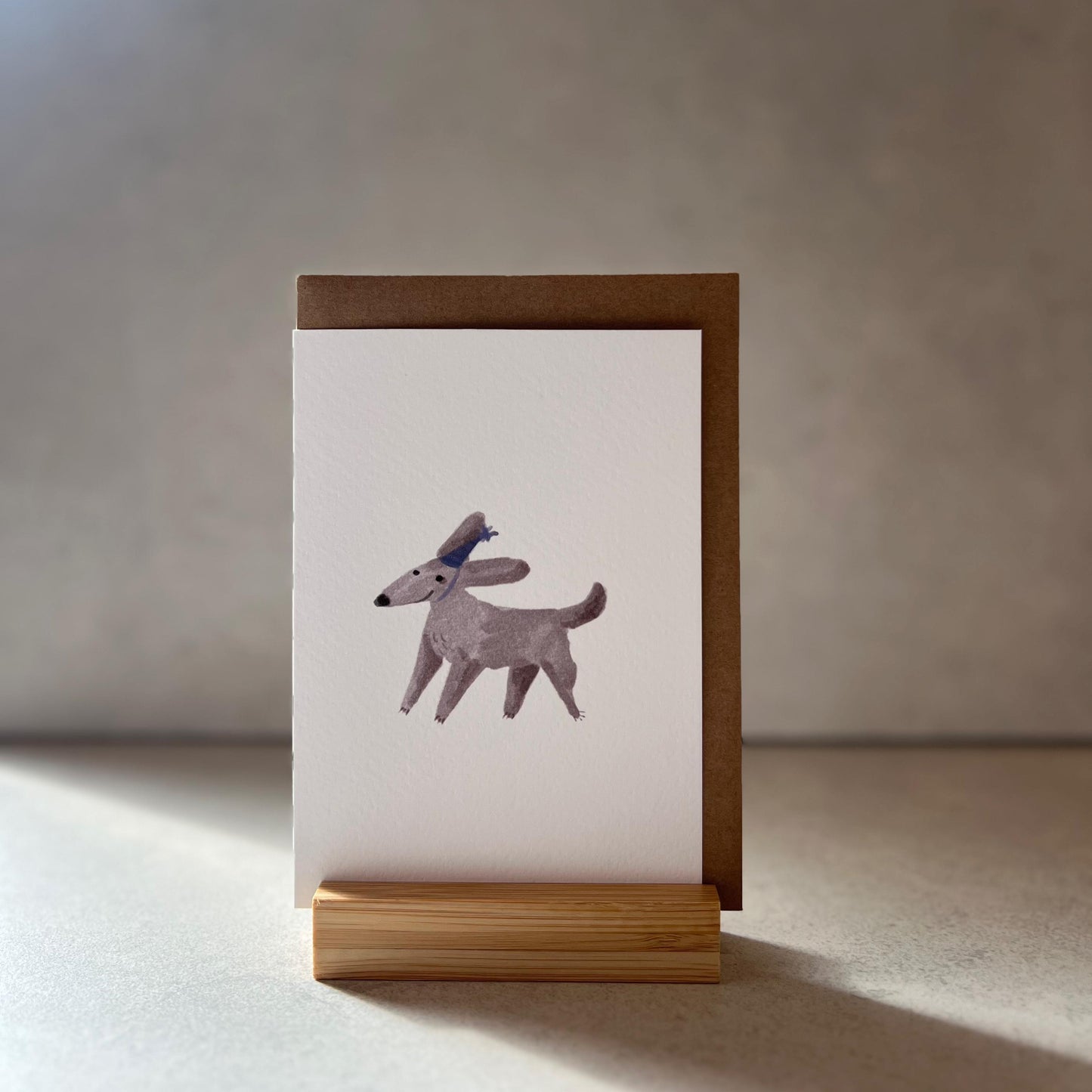 Tiny Party Hat  Dog Greeting Card