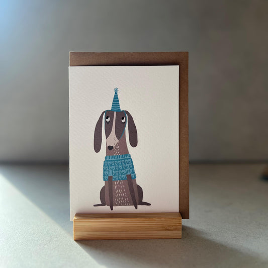 Funky Dog Birthday Greeting Card