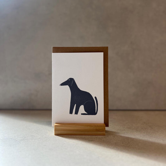Sneaky Smiling Dog Greeting Card