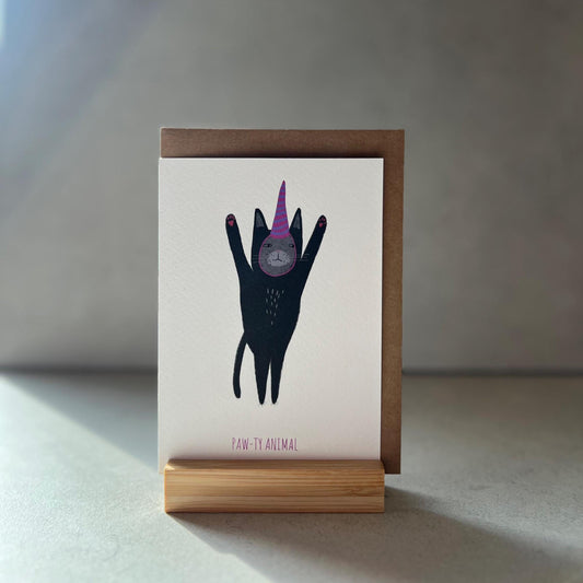 "Paw-ty Animal" Funky Greeting Card