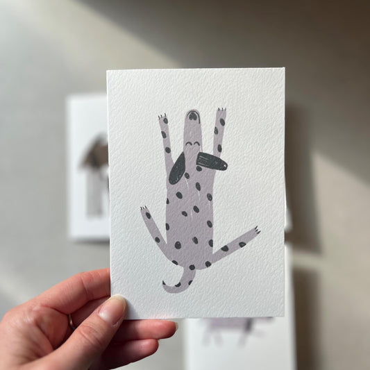 Sleepy Dalmatian Greeting Card