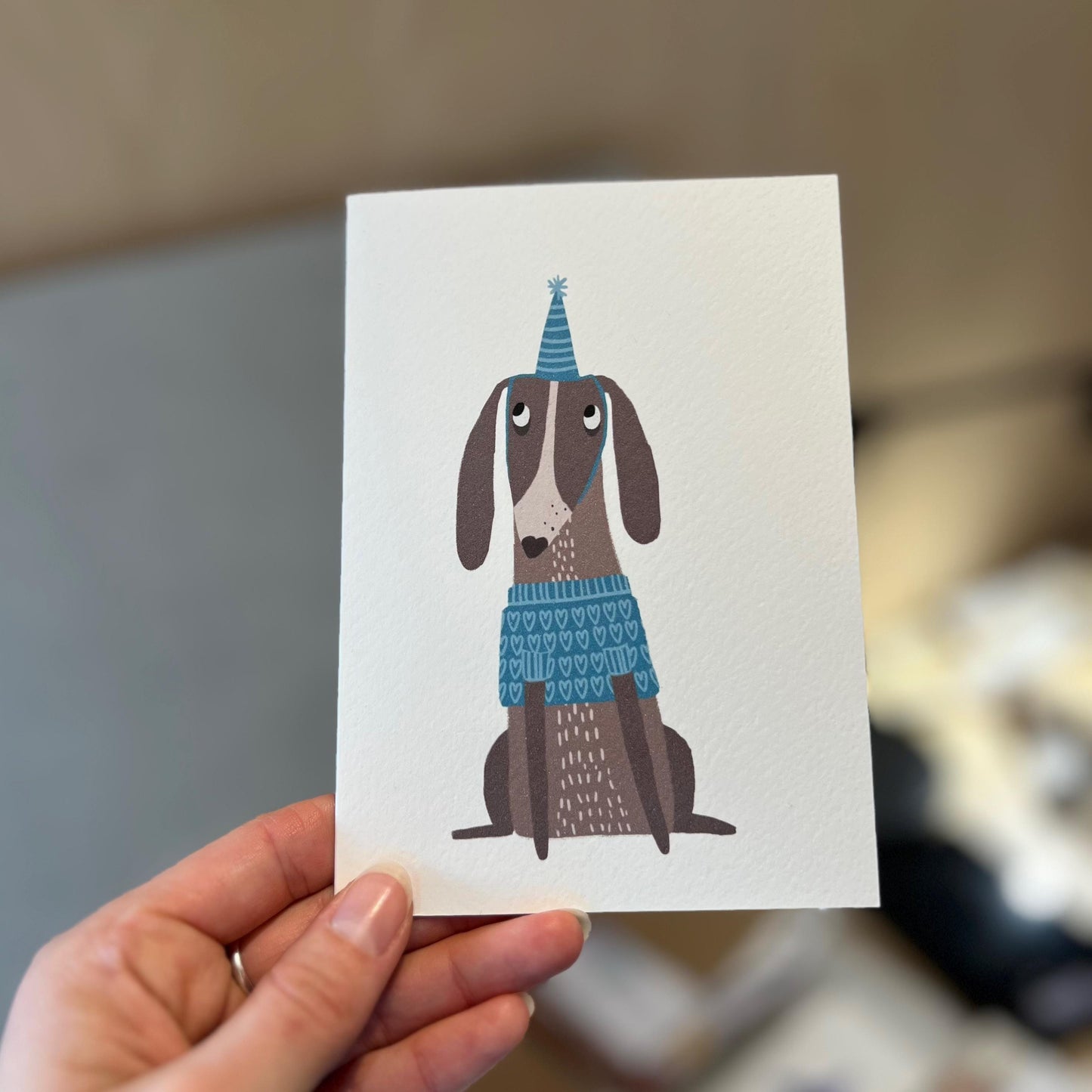 Funky Dog Birthday Greeting Card