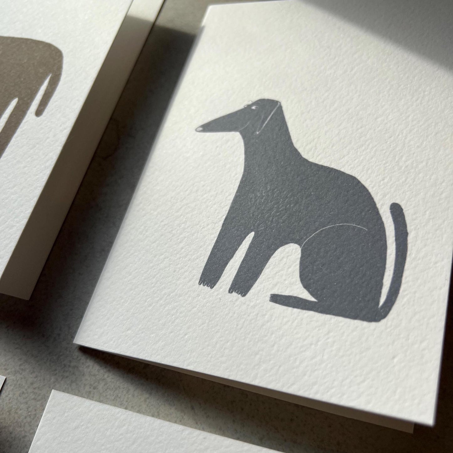Sneaky Smiling Dog Greeting Card