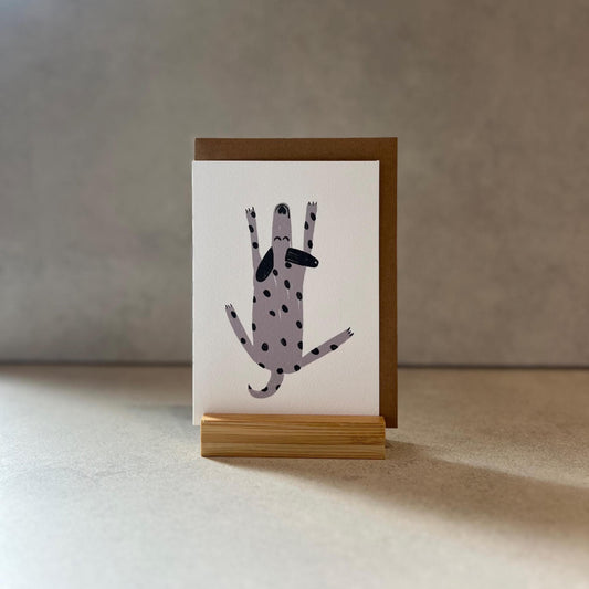 Sleepy Dalmatian Greeting Card