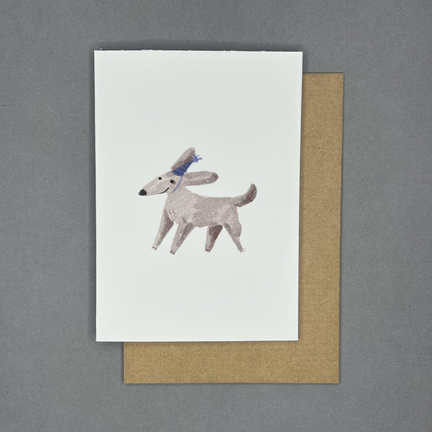 Tiny Party Hat  Dog Greeting Card