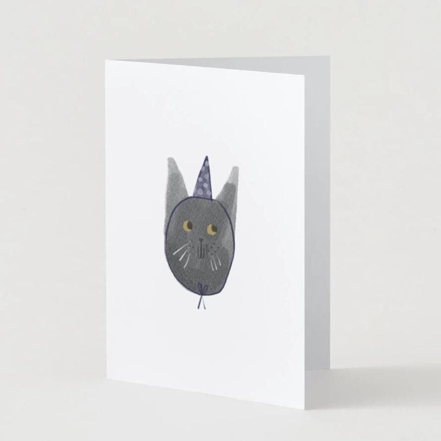 Funky Cat Birthday Greeting Card