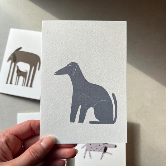 Sneaky Smiling Dog Greeting Card